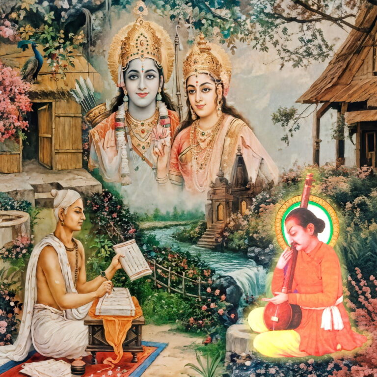 Ashtsakha and Ashtchaap Kavi Shri Nanddas Ji with Goswami Tulsidas Ji