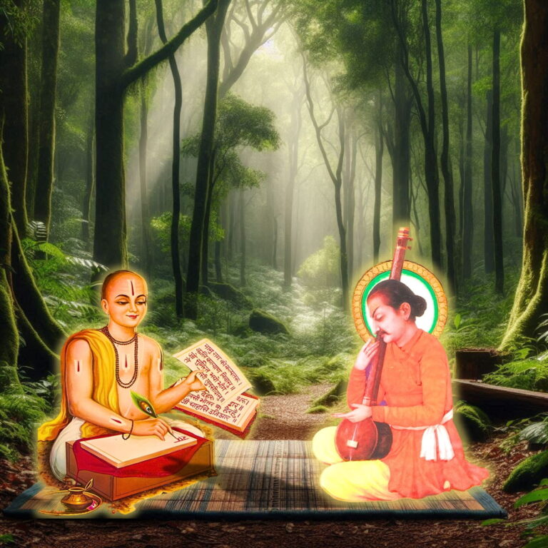 Nanddas Ji meeting Goswami Tulsidas Ji