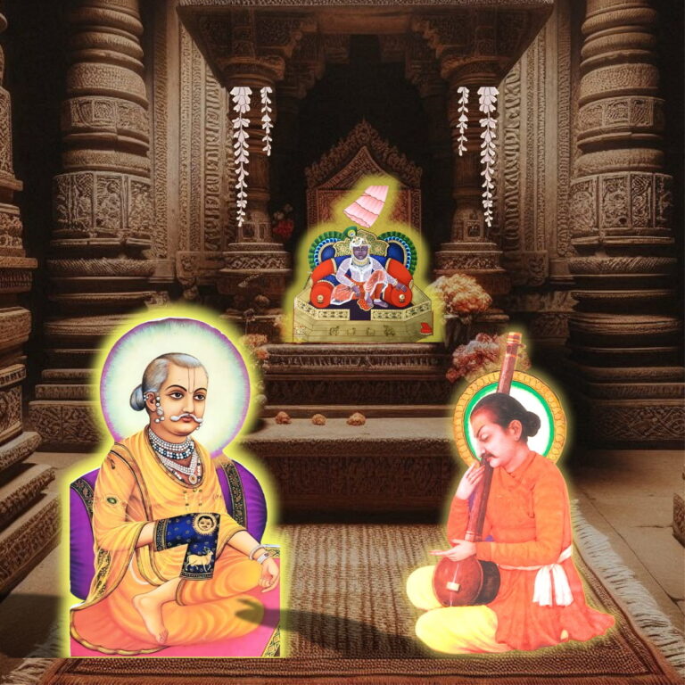 Gusain Ji Shri Vitthalnath Ji with Shri Nanddas Ji