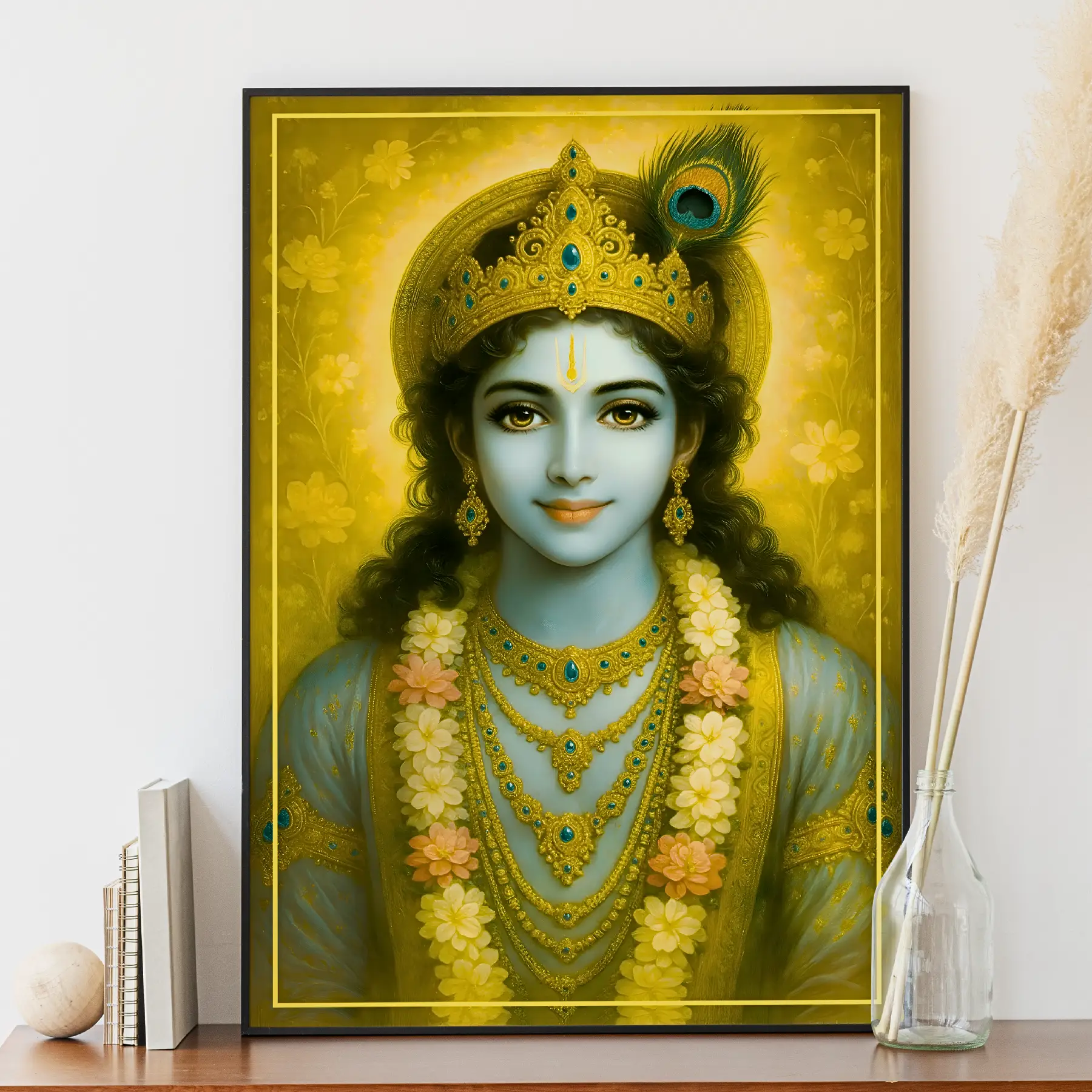Krishna Wearing Peacock Feather