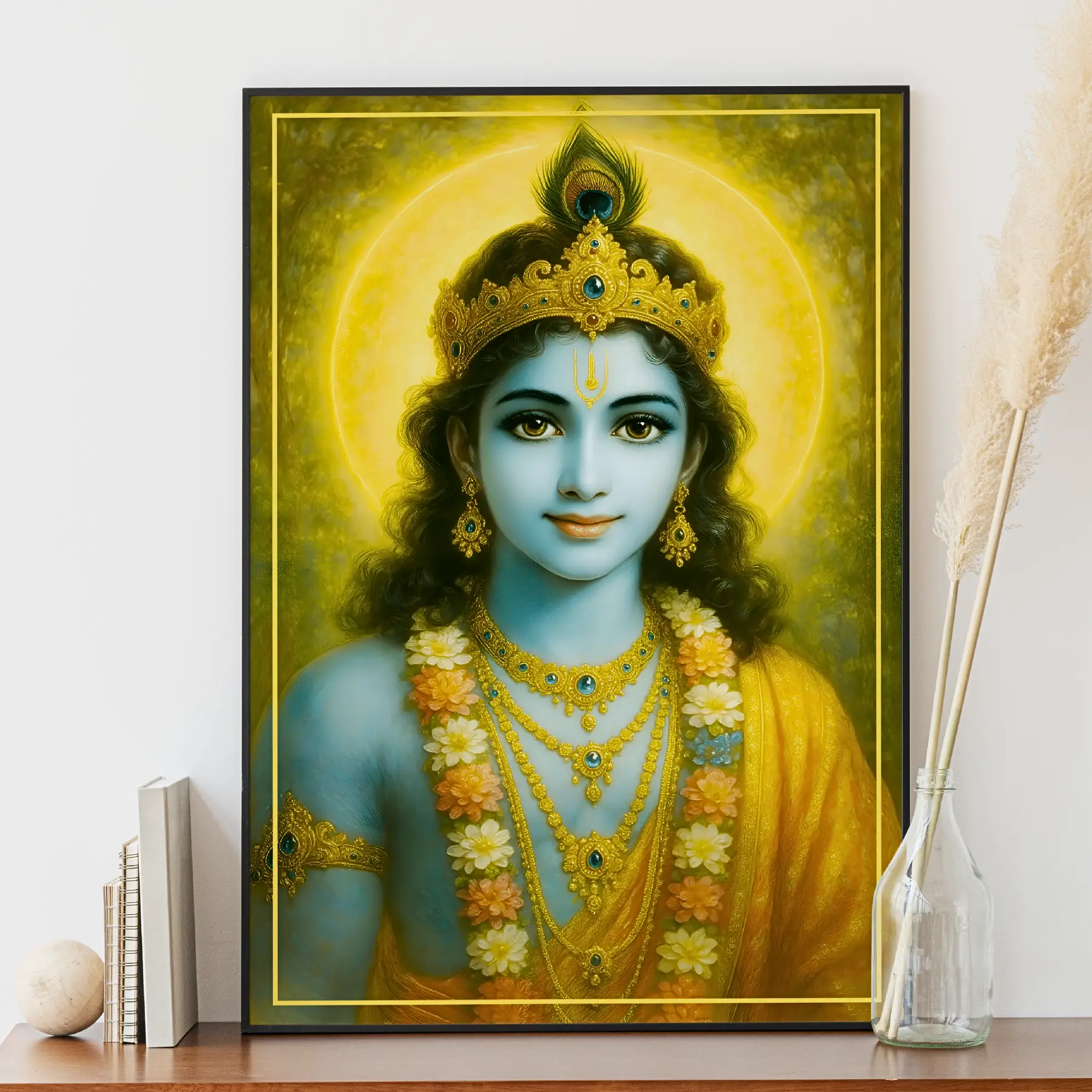 Krishna Ji Wearing Peacock Feather