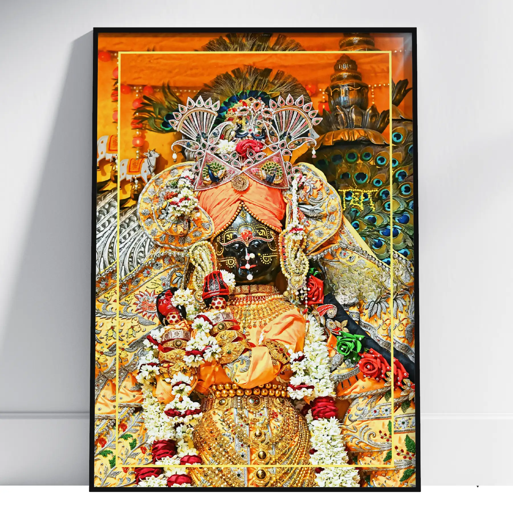 Shri Radhavallabh Lal Ji in Golden Vastra