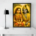 Radha Krishna Wall Painting
