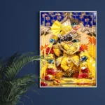 Radharaman Lal Ji Royal Yellow Vastram