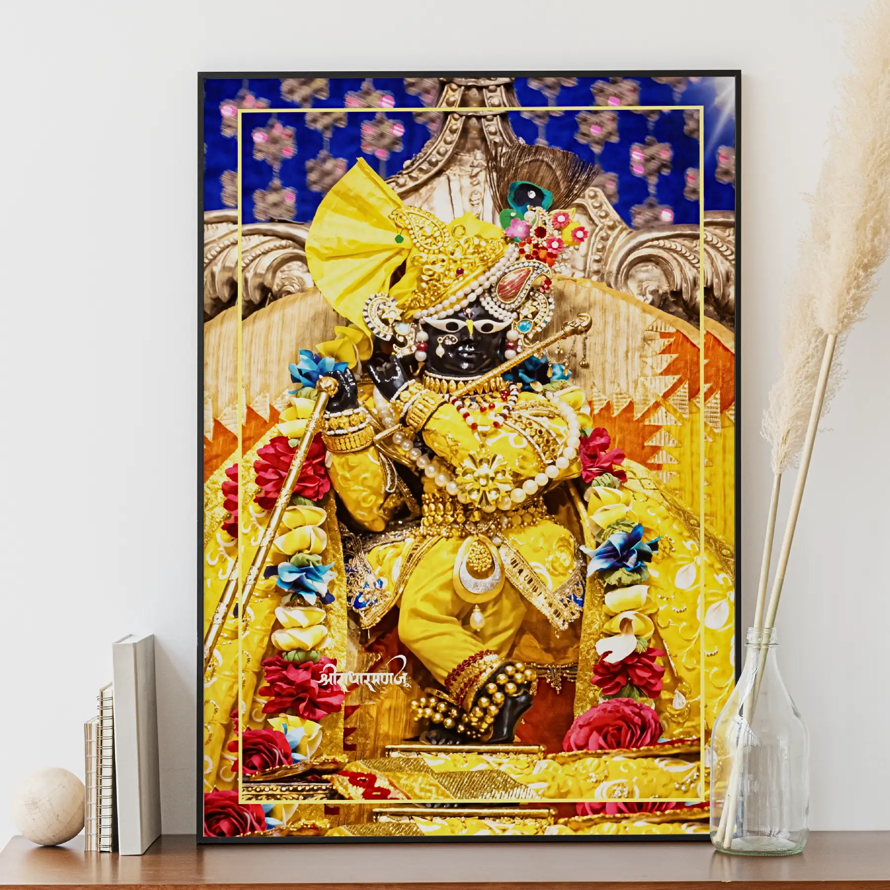 Shri Radharaman Lal Ji In Vastra With Glow