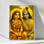 Shri Radha Krishna in Garden Bliss photo frame