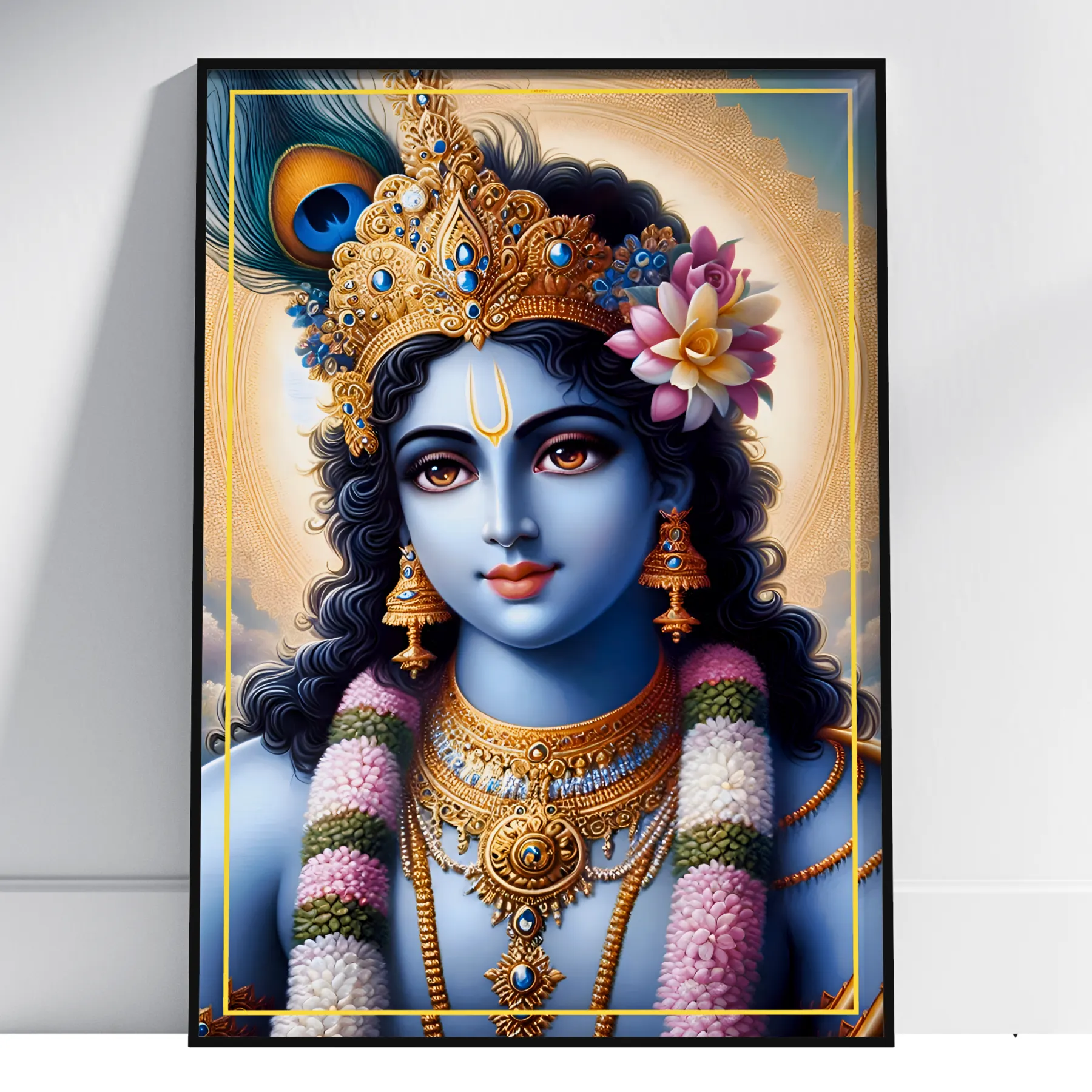 Wall decore krishna frame
